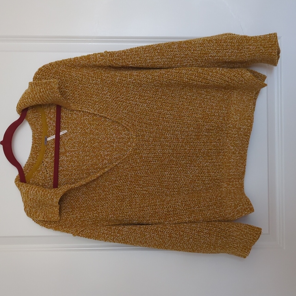 Free people Yellow Beachy Sweater